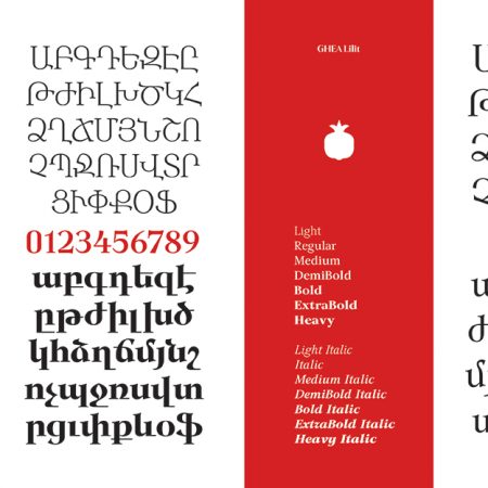 Armenian Typefaces