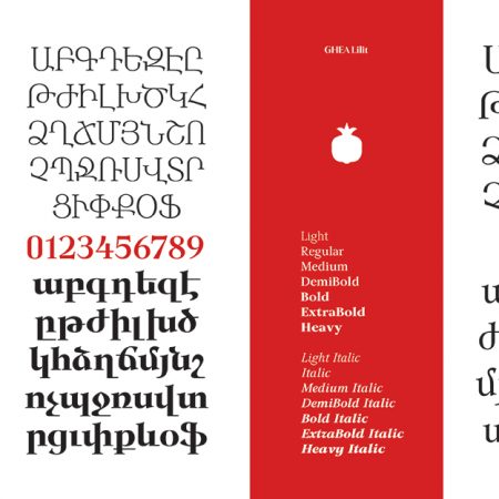 Armenian Typefaces