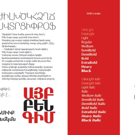 Armenian Typefaces