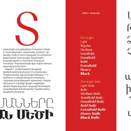 Armenian Typefaces