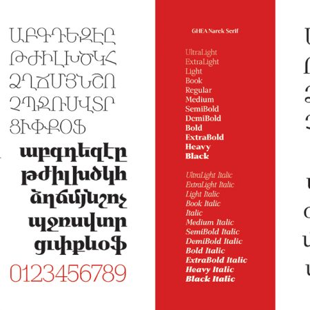 Armenian Typefaces