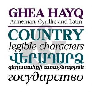 GHEA Hayq ExtraBold Italic
